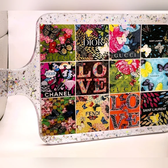 Kitchen Cutting Board Resin Art - Picture 3 of 13